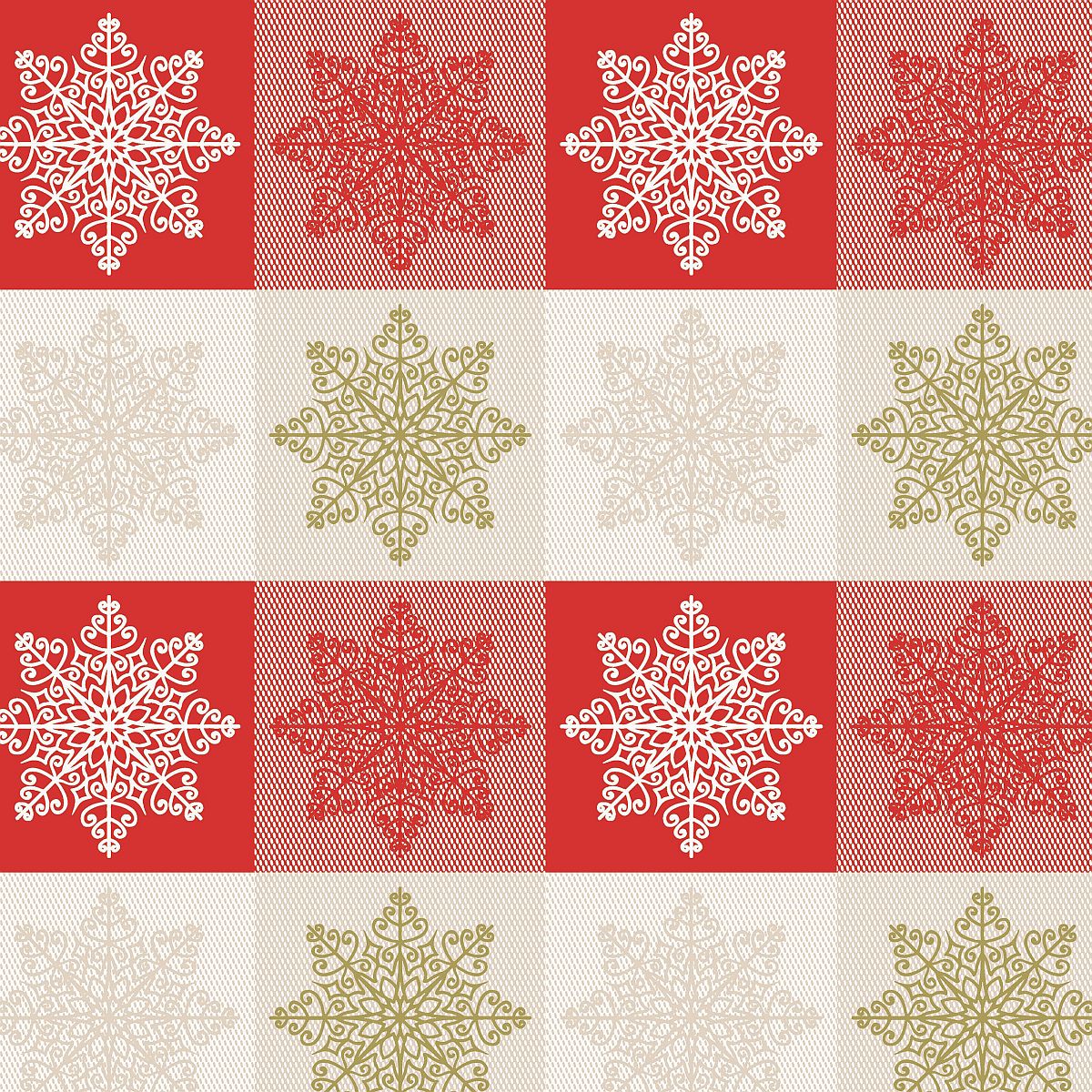 Serviette Kuadra Rosso 40x40