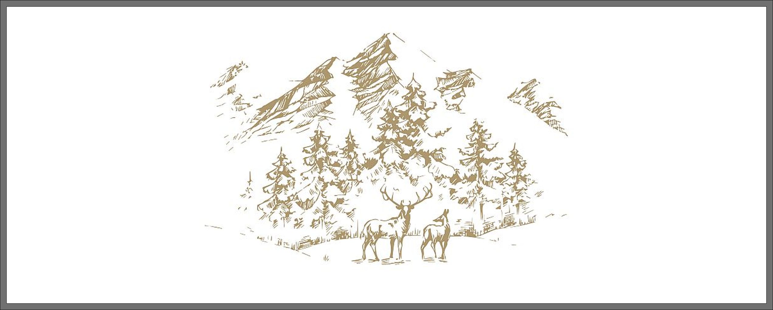 Serviette 1/8 Falz Mountain Bianco 36x46