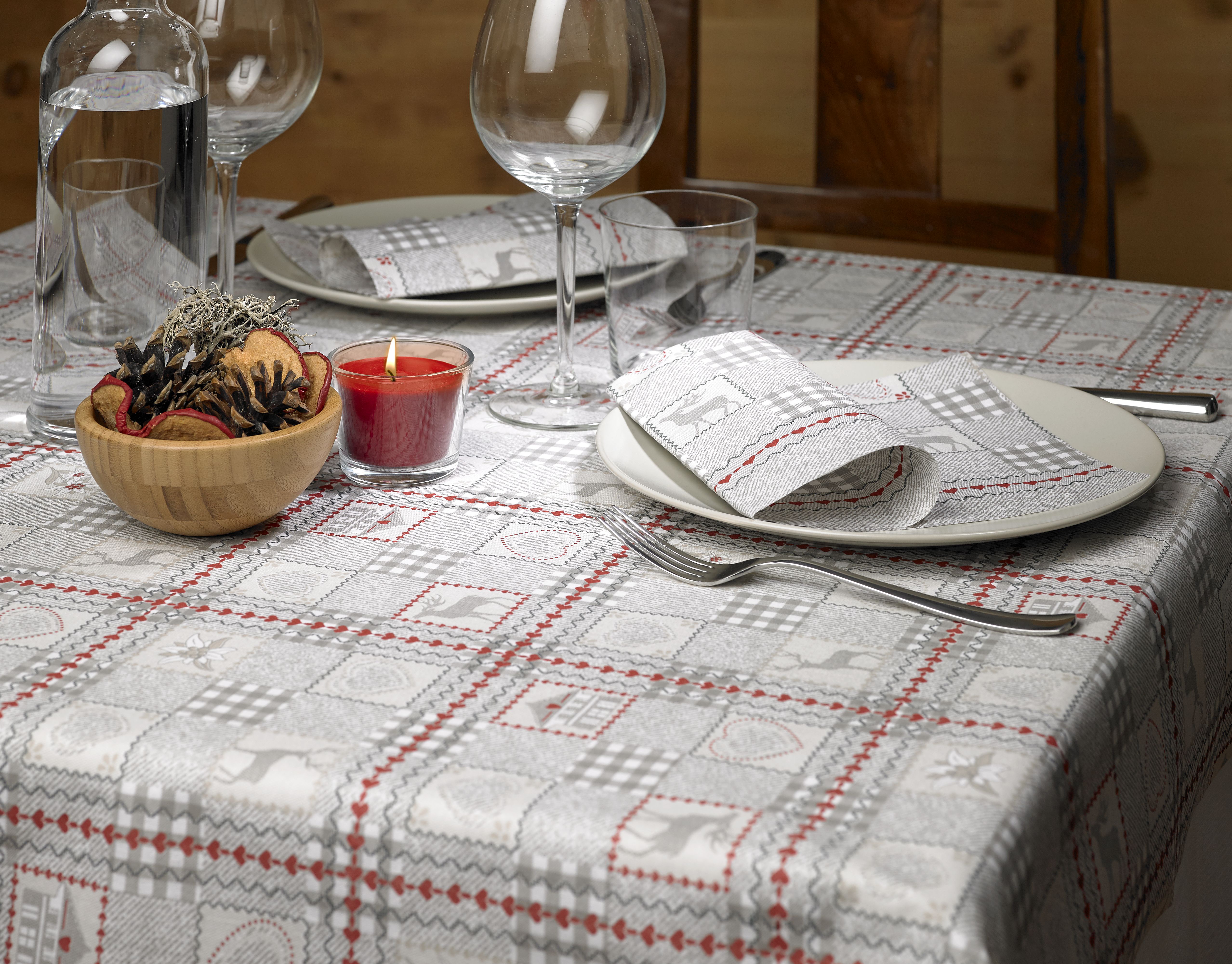 Serviette Loden Rosso 40x40
