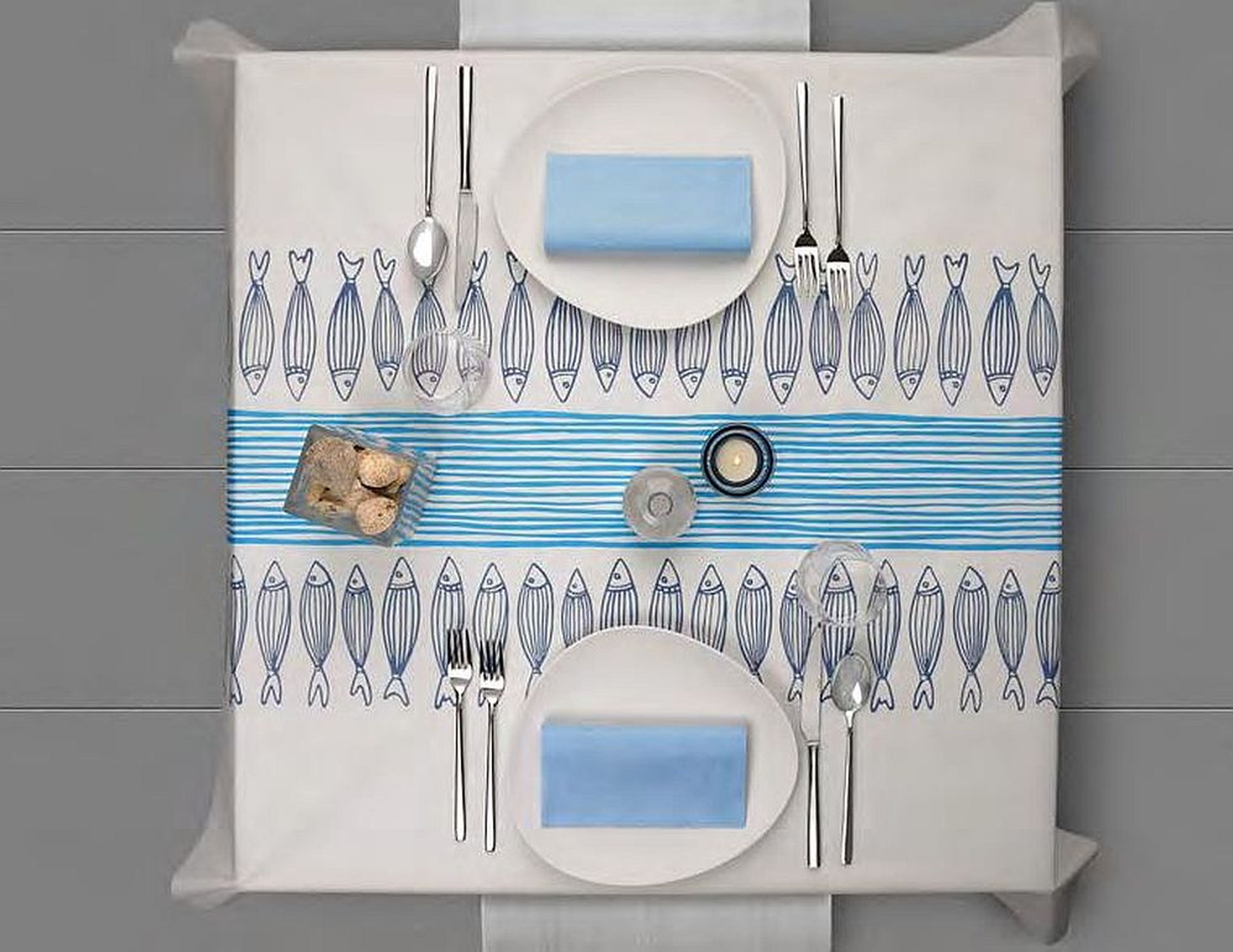 Serviette Galatea Turchese Aqua 40x40 cm