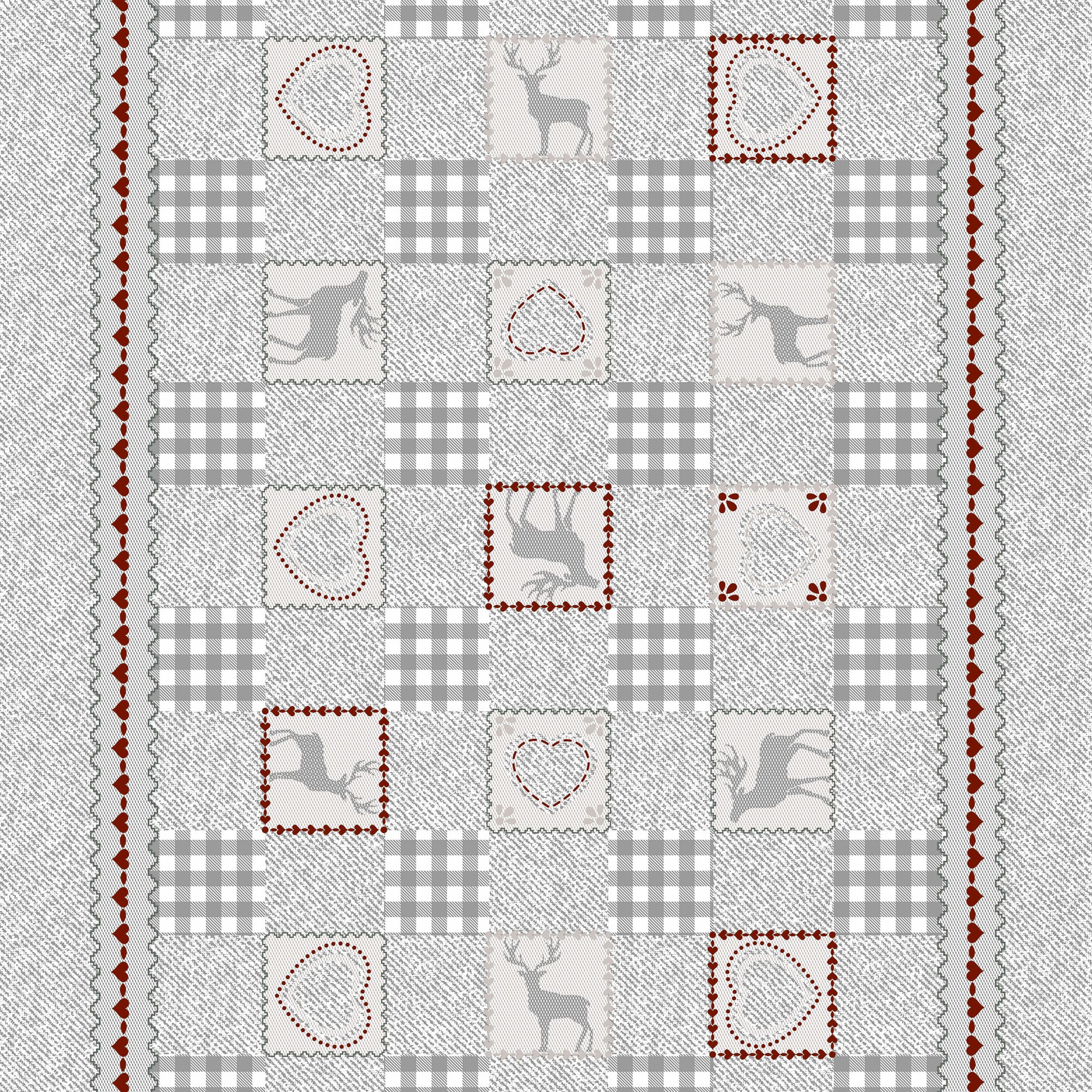 Tischläufer Loden Rosso 48x120cm