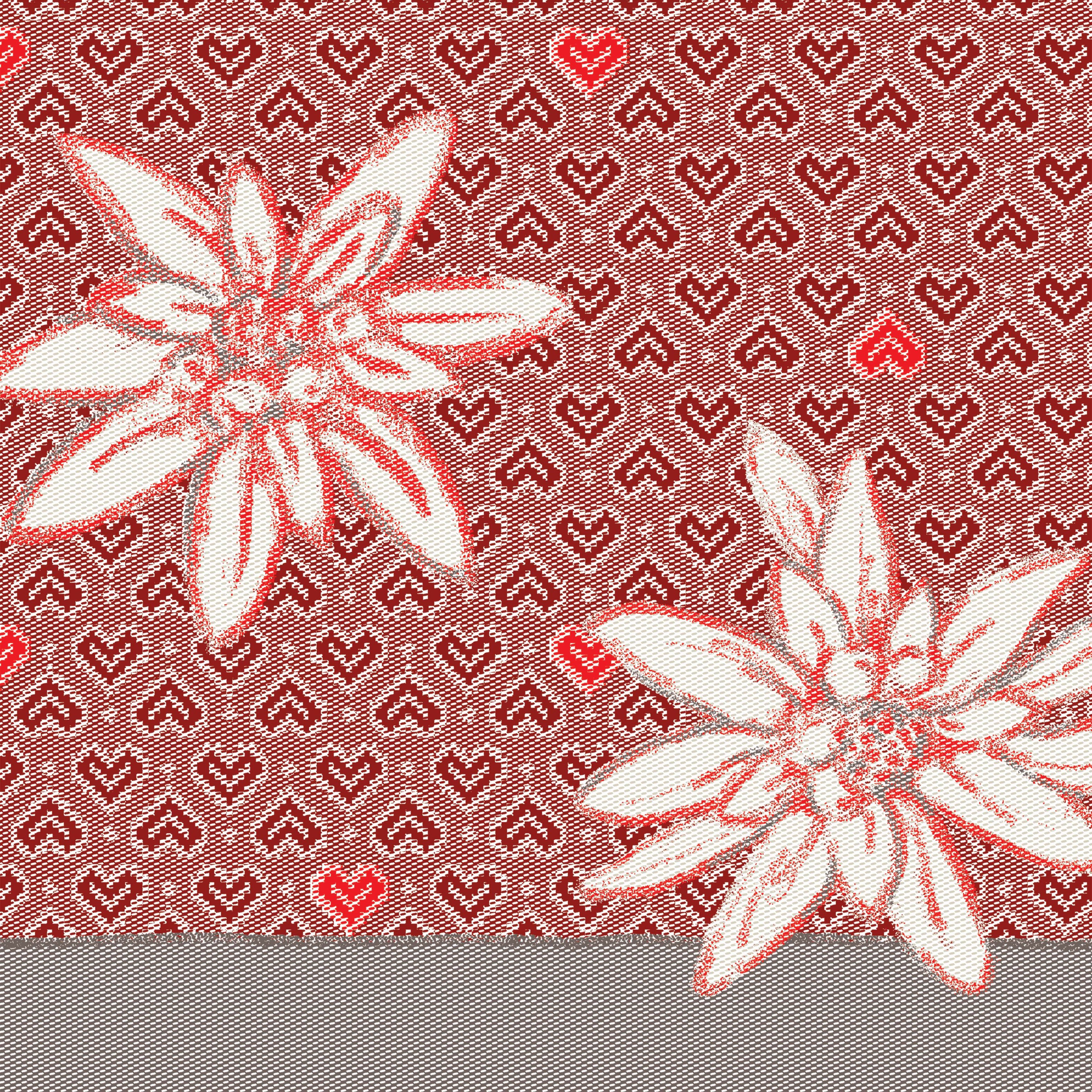 Mitteldecke Alpinum Rosso 100x100