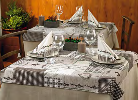 Serviette Edelweiß Verde 40x40