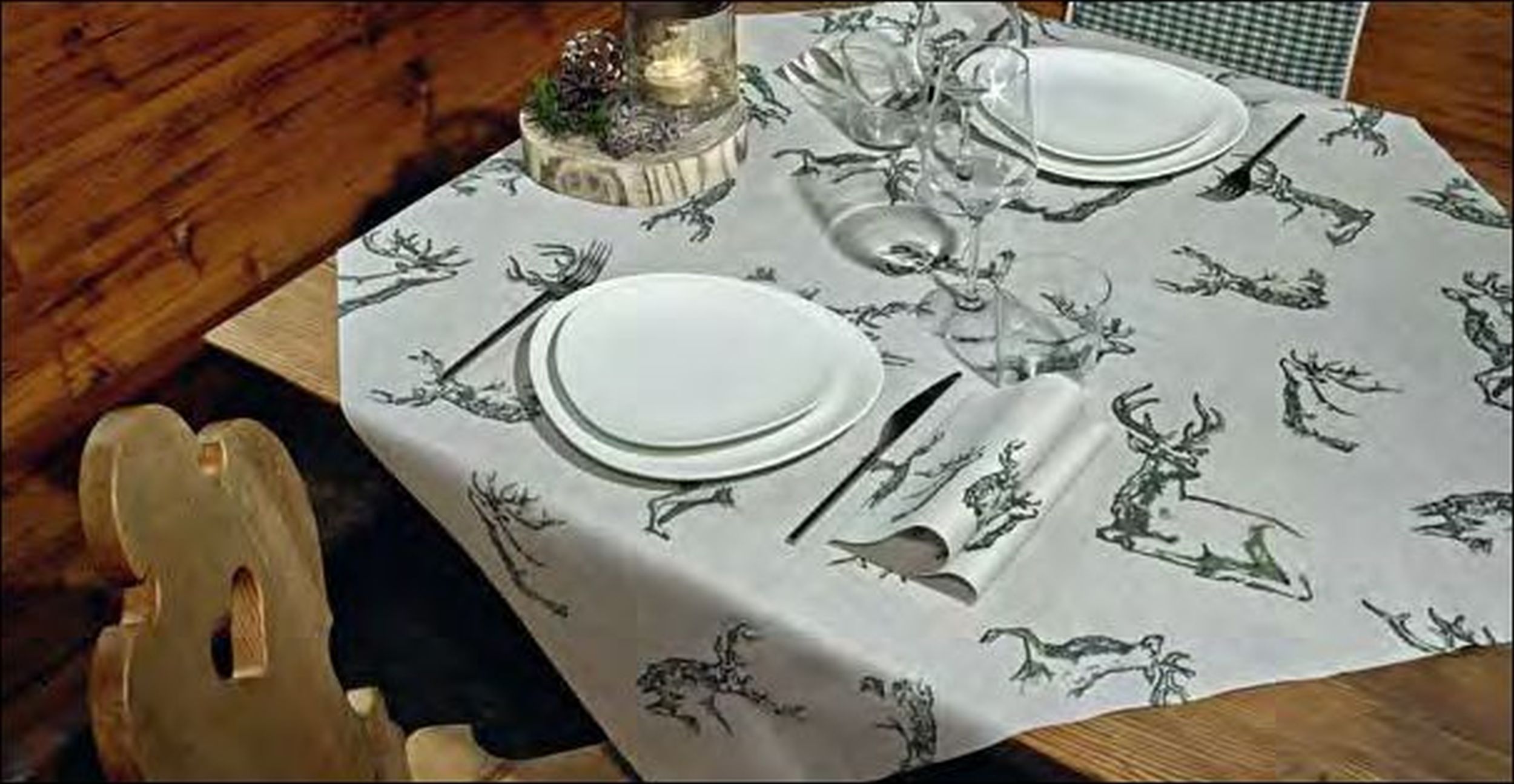 Mitteldecke Stelvio Verde 100x100 cm