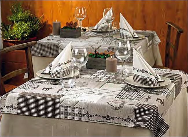 Serviette Edelweiß Verde 40x40