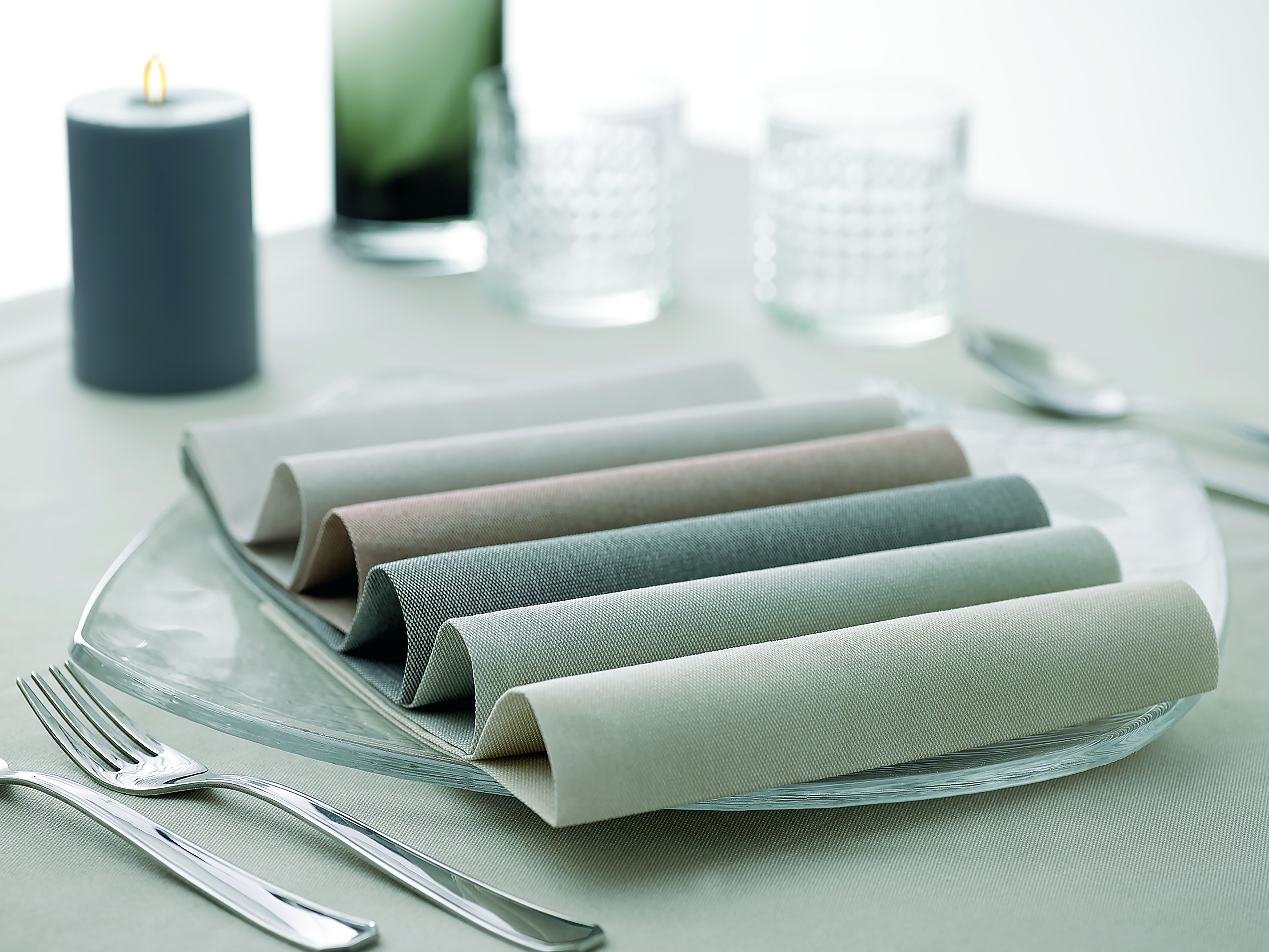 Serviette Vela Grigio 40x40 cm