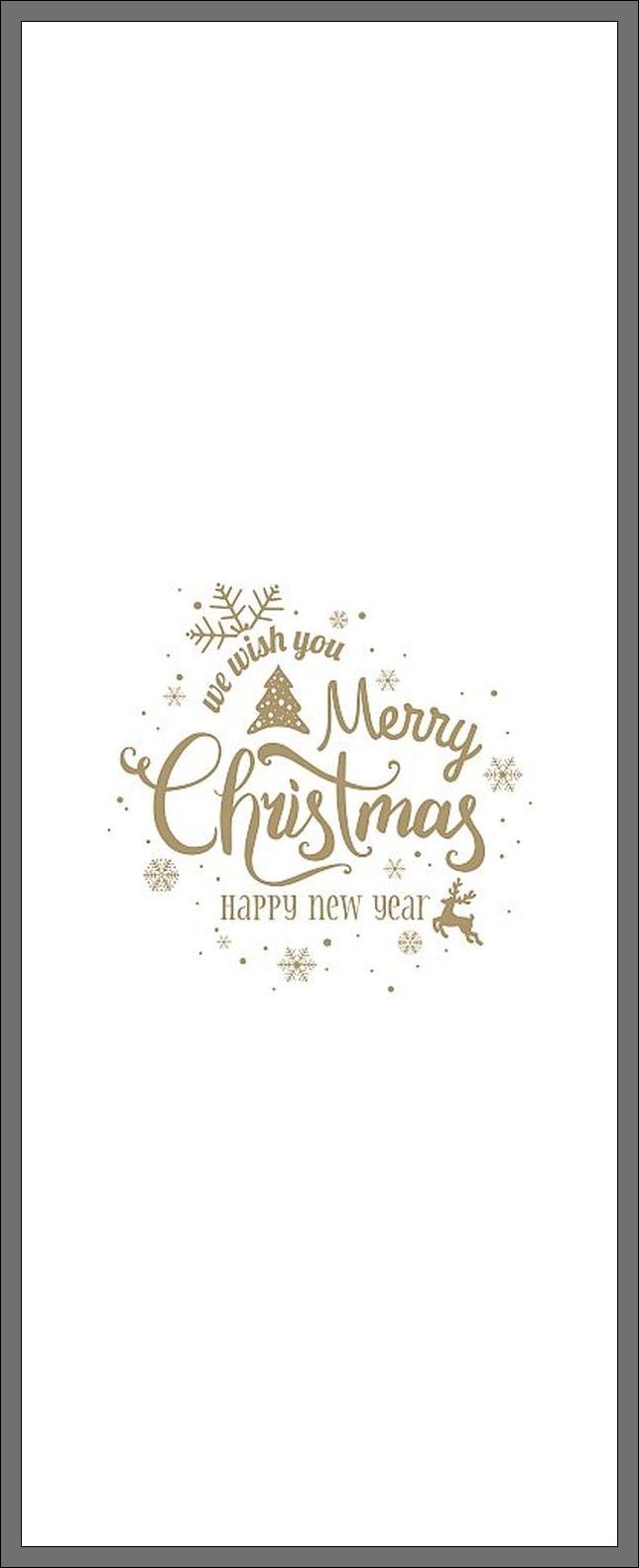 Serviette 1/8 Falz Wish Bianco 36x46 cm