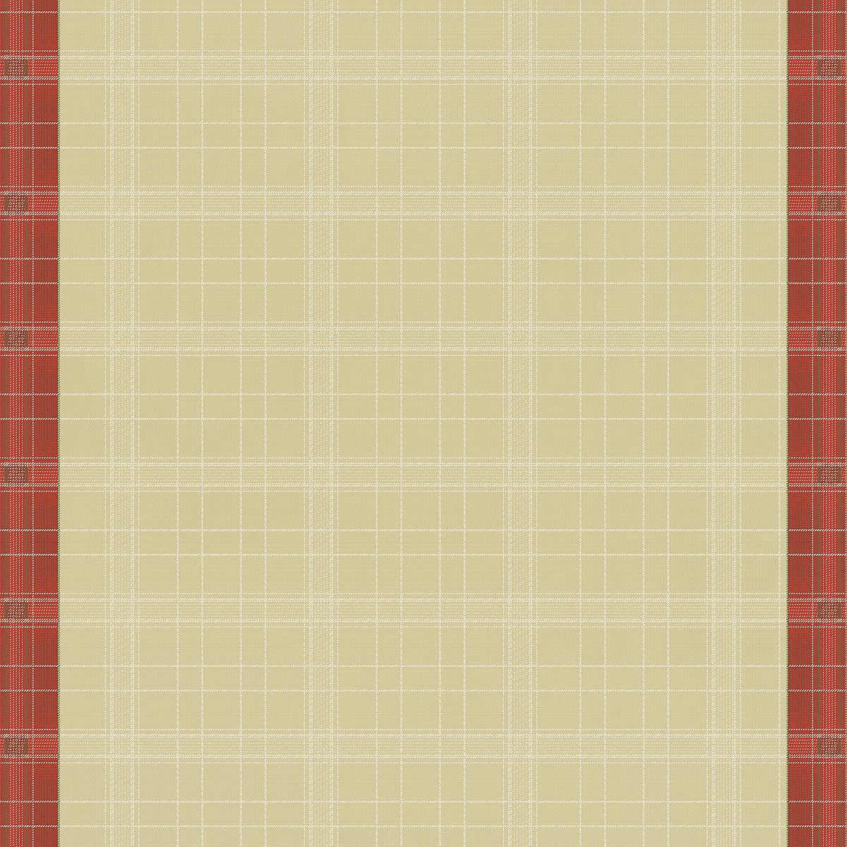 Mitteldecke Highland Rosso 100x100 cm