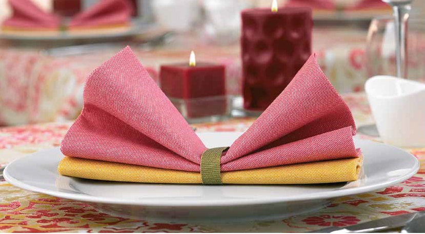 Serviette Vela Senape 40x40 cm