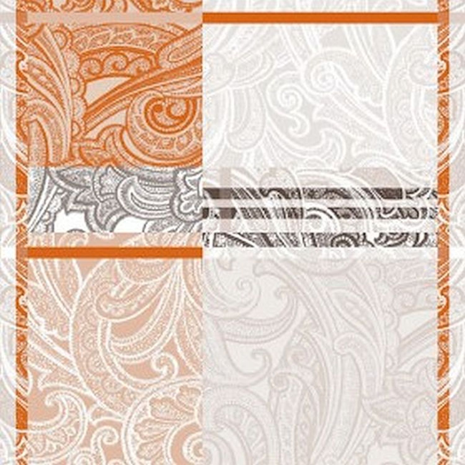 Mitteldecke Malik Terracotta 100x100 cm
