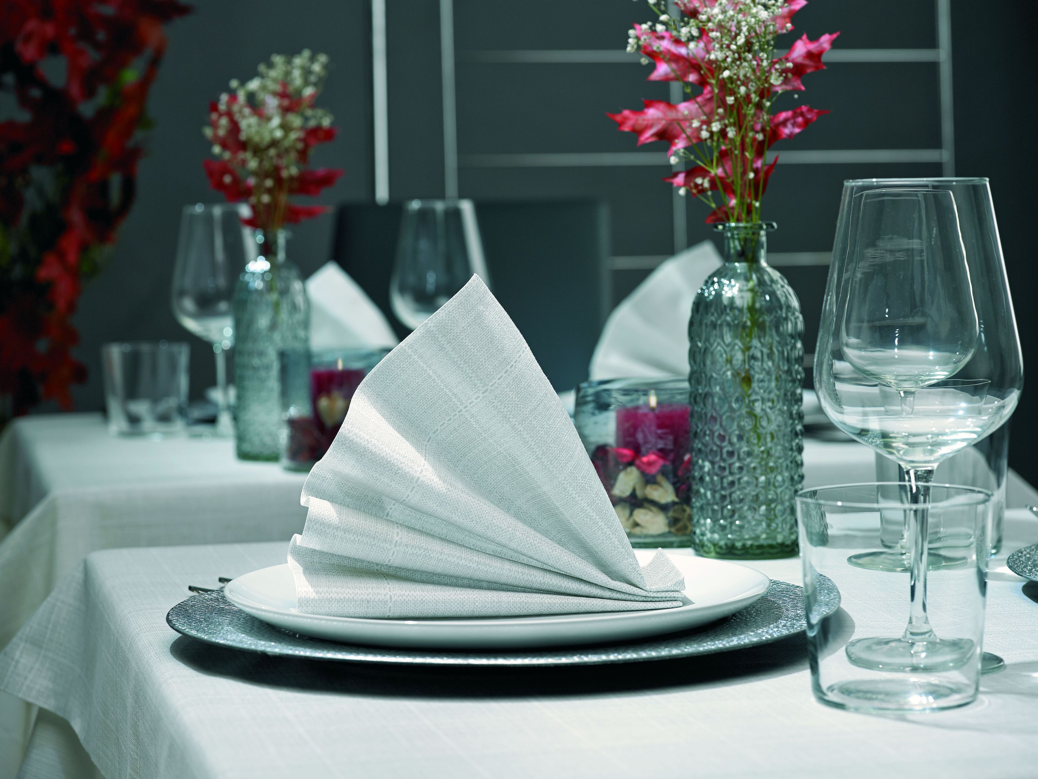 Serviette Textum Ghiaccio 40 x 40 cm