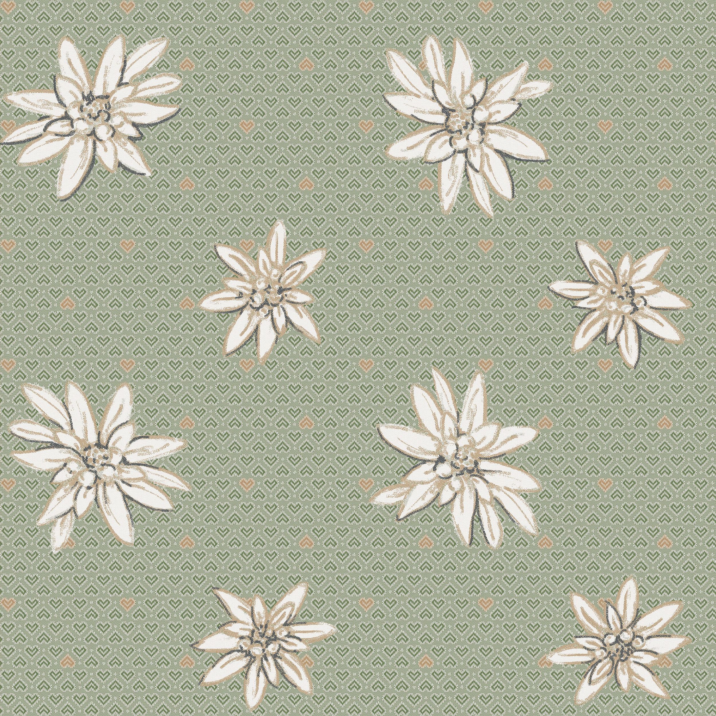 Mitteldecke Alpinum Verde 100x100