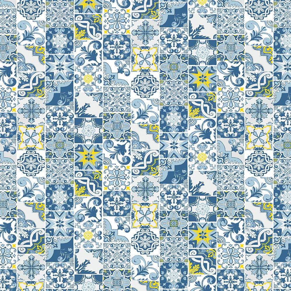 Mitteldecke Alysia Blu 120x120