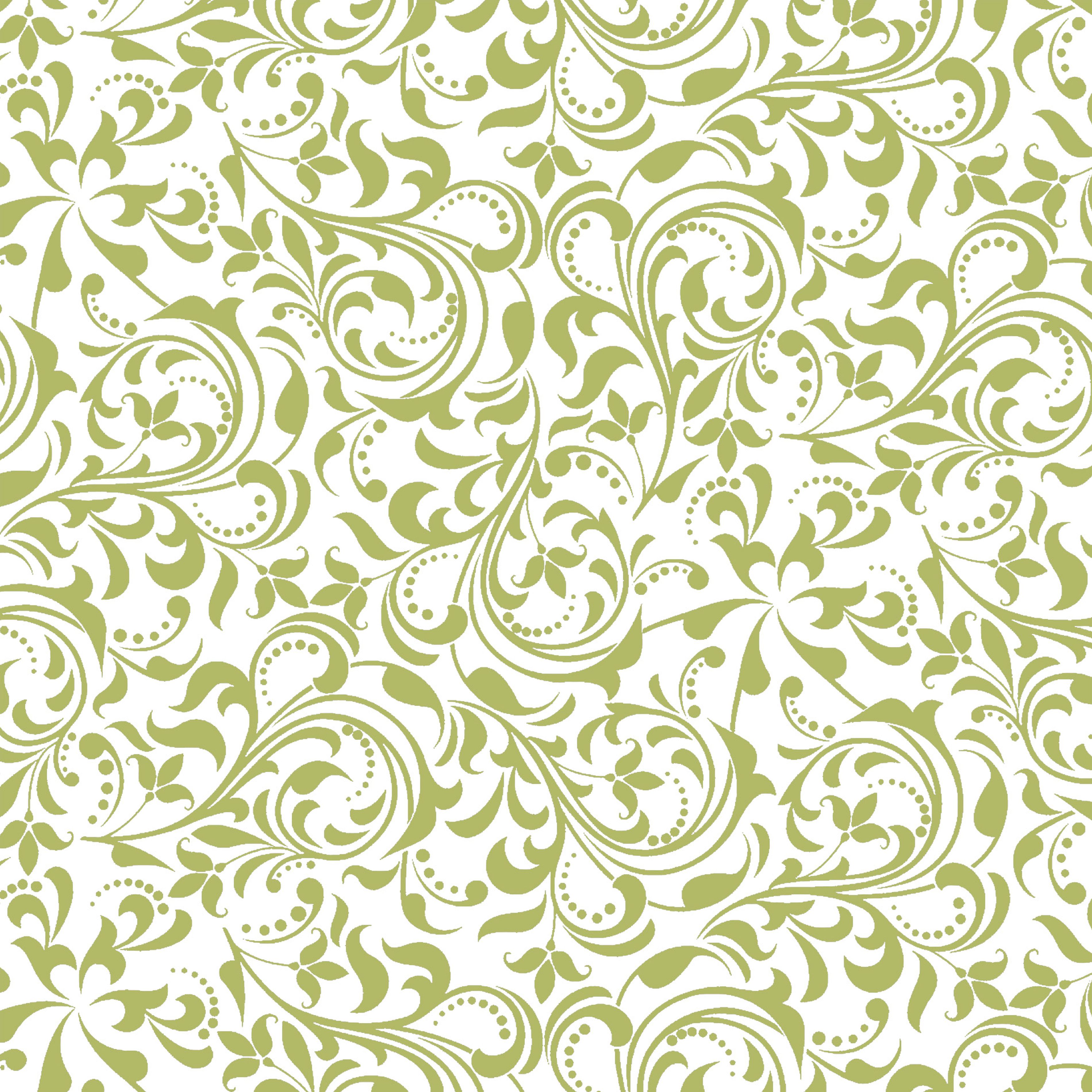 Serviette Floris Olive 40x40 cm